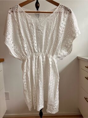 Ardene White Crochet Knit Tunic